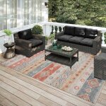 Sedona 5' x 7'6" Canyon Indoor/Outdoor Area Rug - Image 3