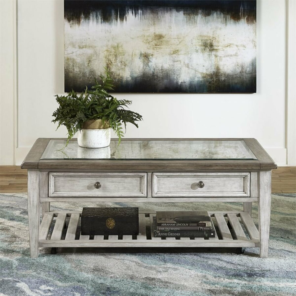 Heartland Rect Ceiling Tile Cocktail Table Cocktail & Coffee Tables Liberty Furniture 12