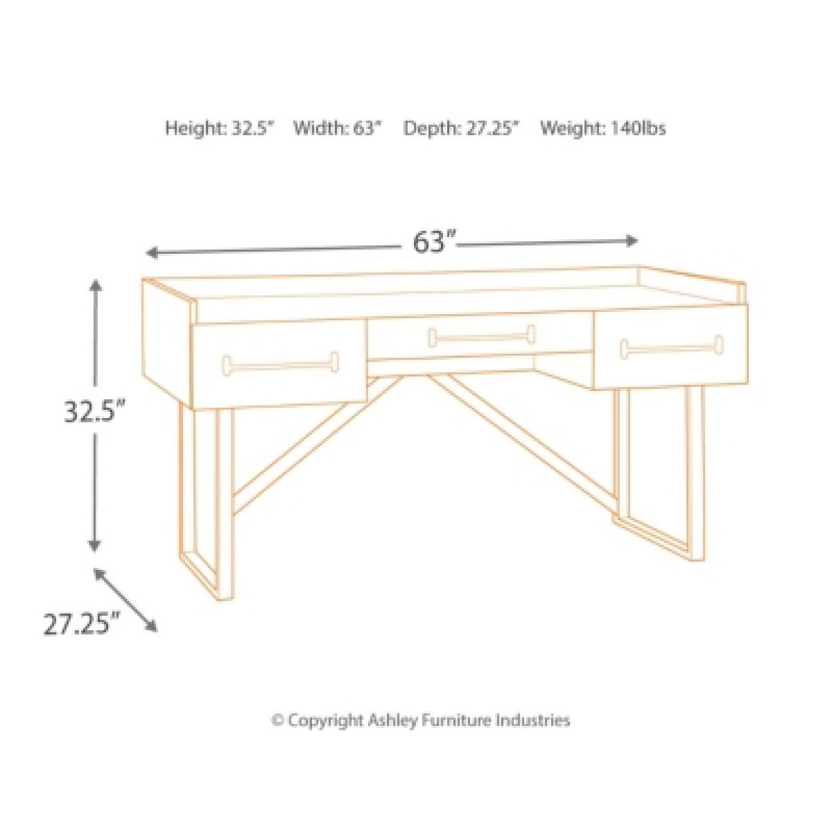 Starmore 63″ Home Office Desk Desks Ashley Furniture 17 Starmore 63″ Home Office Desk Desks Ashley Furniture 17