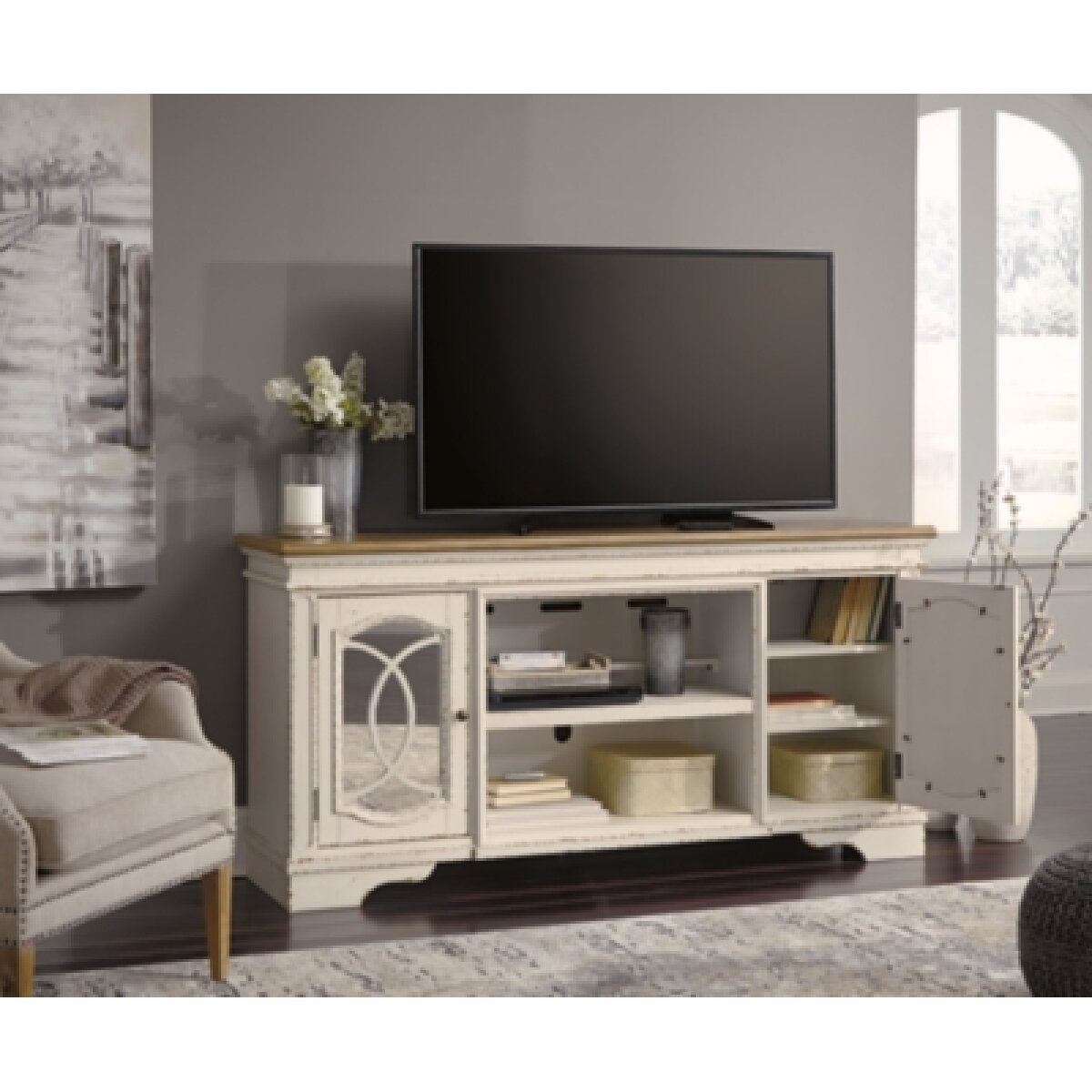 Realyn 74″ TV Stand Entertainment Stands Ashley Furniture 23