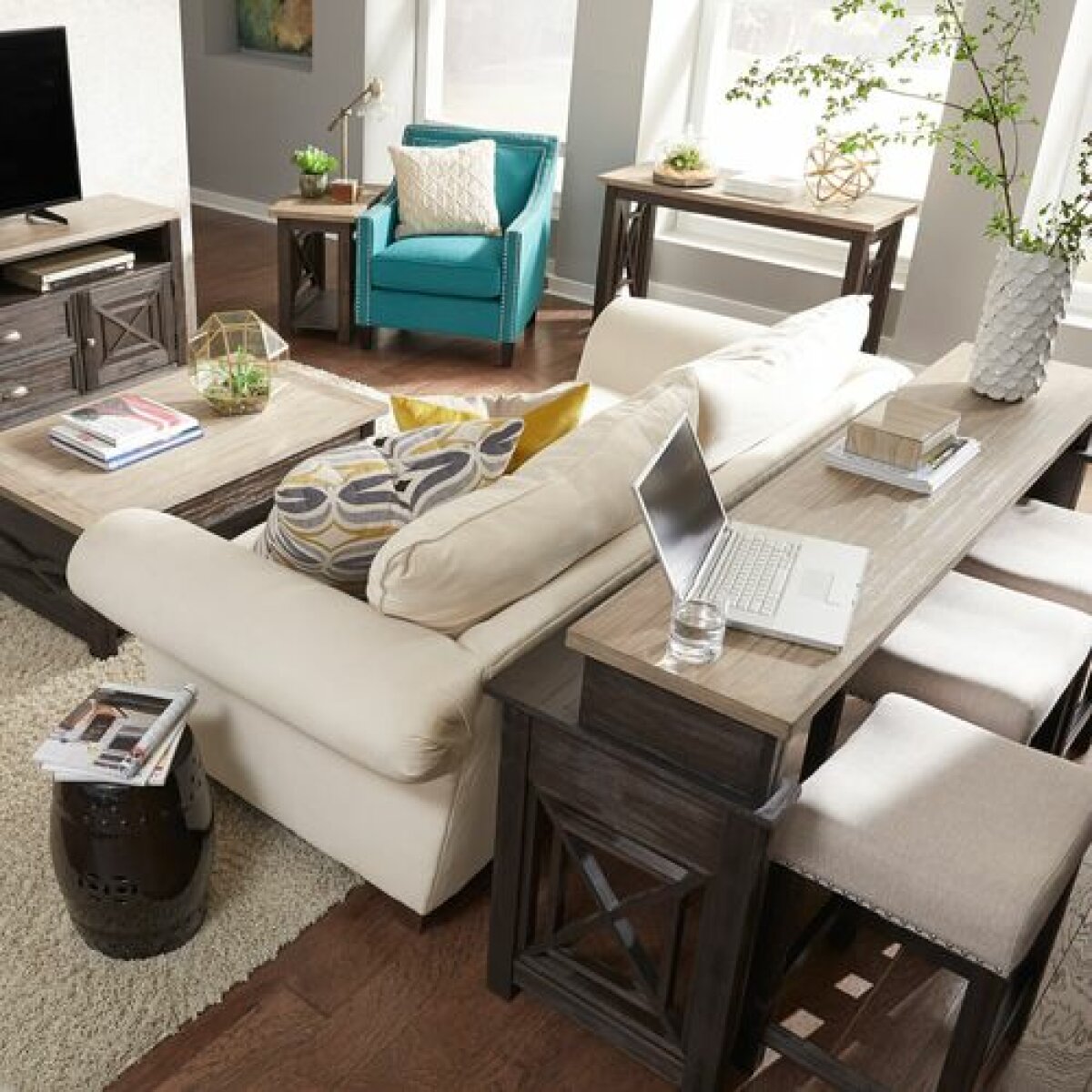 Heatherbrook Chair Side Table Chairside Tables Liberty Furniture 20