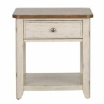 Farmhouse Reimagined End Table with Basket - Image 2