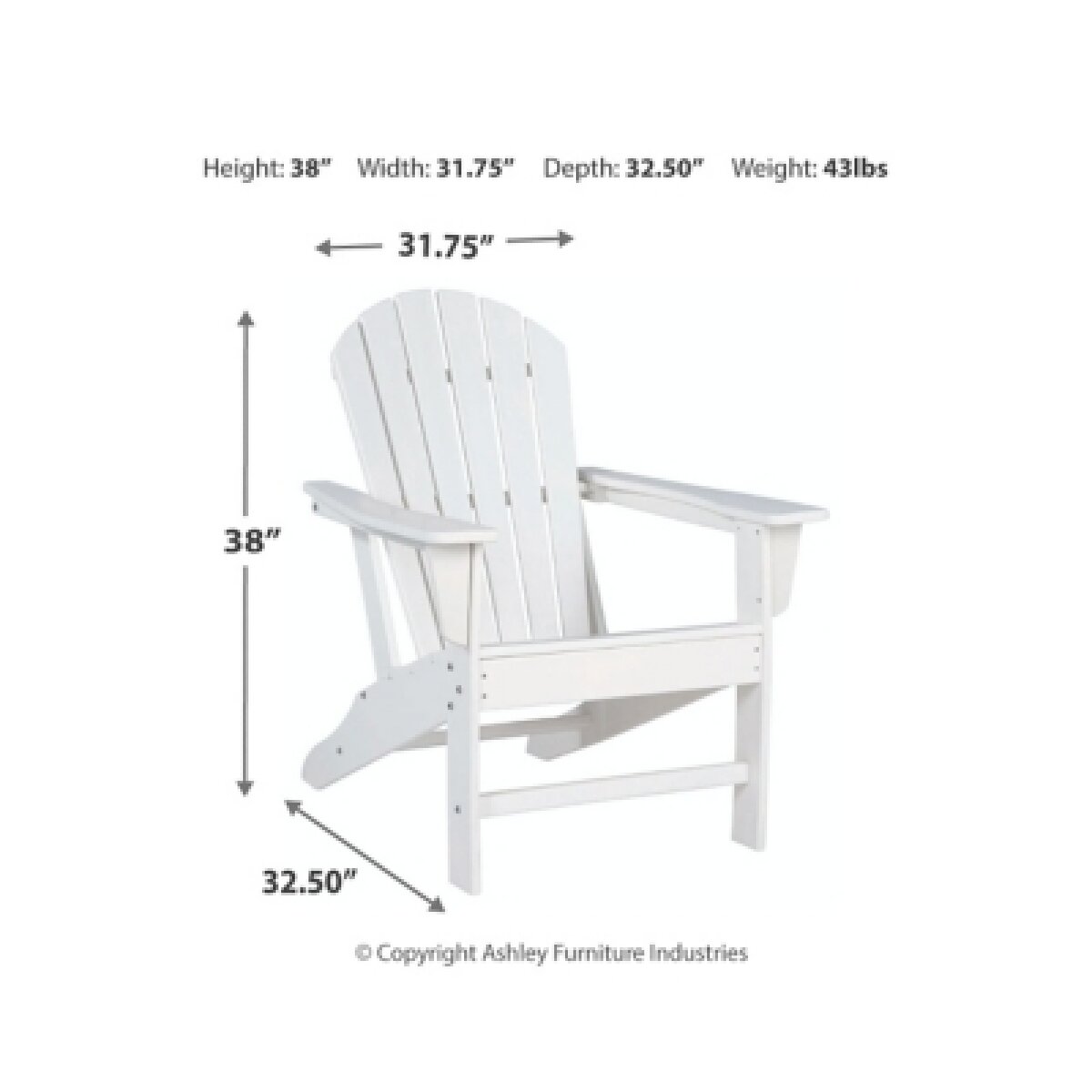 Sundown Treasure Adirondack Chair Outdoor Chairs Ashley Furniture 22 Sundown Treasure Adirondack Chair Outdoor Chairs Ashley Furniture 22