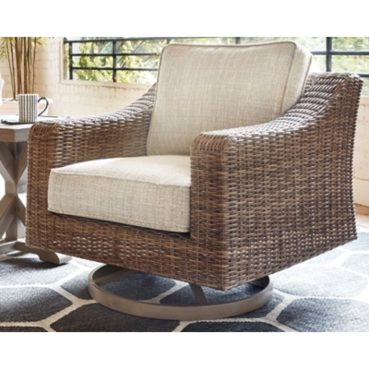 Beachcroft Outdoor Swivel Lounge with Cushion Outdoor Chairs Ashley Furniture 17 Beachcroft Outdoor Swivel Lounge with Cushion Outdoor Chairs Ashley Furniture 17