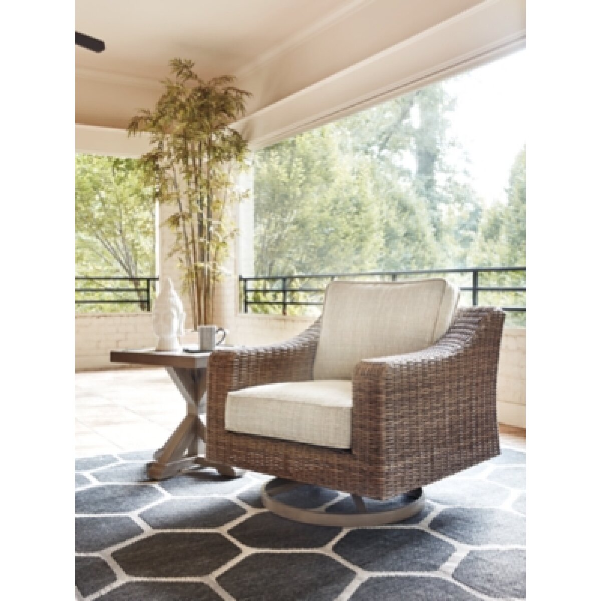 Beachcroft Outdoor Swivel Lounge with Cushion Outdoor Chairs Ashley Furniture 22 Beachcroft Outdoor Swivel Lounge with Cushion Outdoor Chairs Ashley Furniture 22