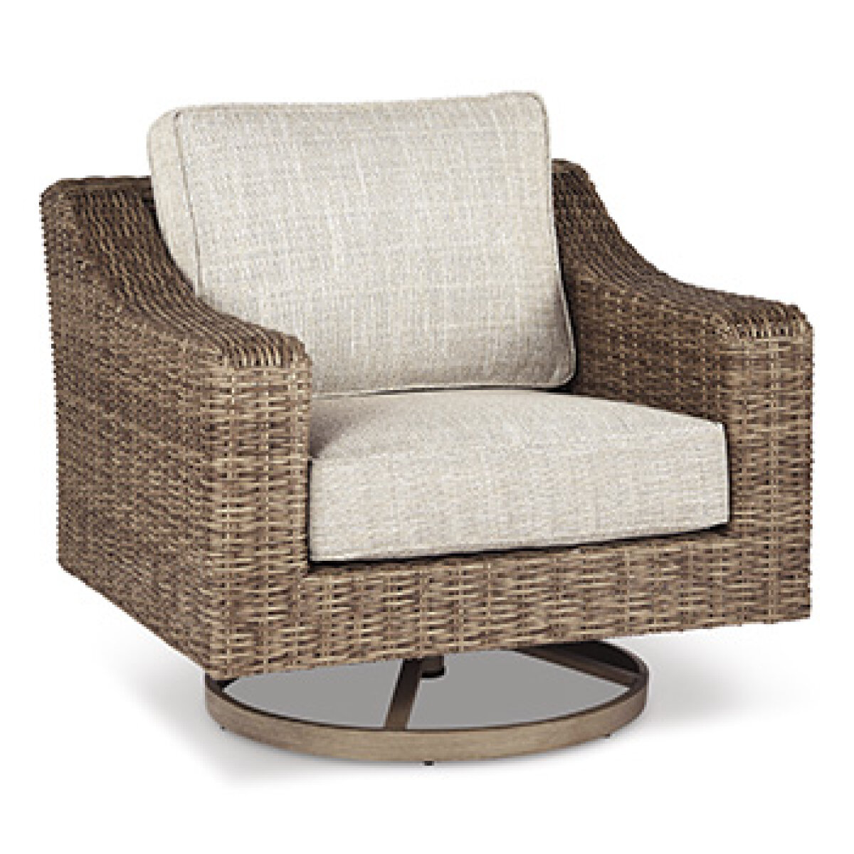 Beachcroft Outdoor Swivel Lounge with Cushion Outdoor Chairs Ashley Furniture 15