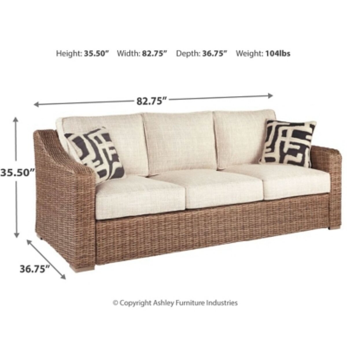 Beachcroft Outdoor Sofa with Cushion Outdoor Sofas Ashley Furniture 22 Beachcroft Outdoor Sofa with Cushion Outdoor Sofas Ashley Furniture 22