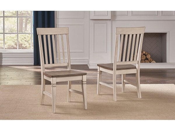 Slatback Chair With Wood Seat Chairs & Benches A-America