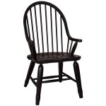 Treasures Bow Back Arm Chair - Black