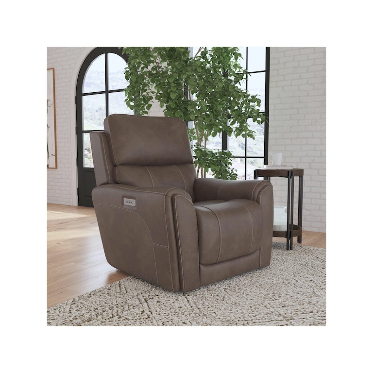 Carter Power Recliner with Power Headrest and Lumbar Recliners Customizable 12
