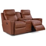 Emmons Collection Contemporary Power Reclining Loveseat w/ Headrest & Console - Image 2