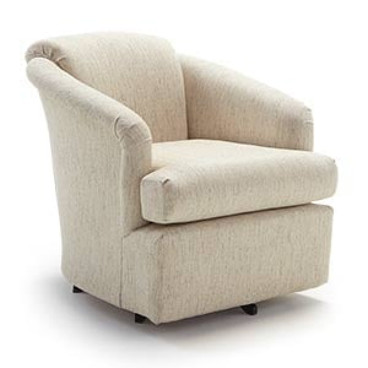 Cass Swivel Barrel Chair In Caribbe Cass Swivel Barrel Chair In Caribbe - Image 1