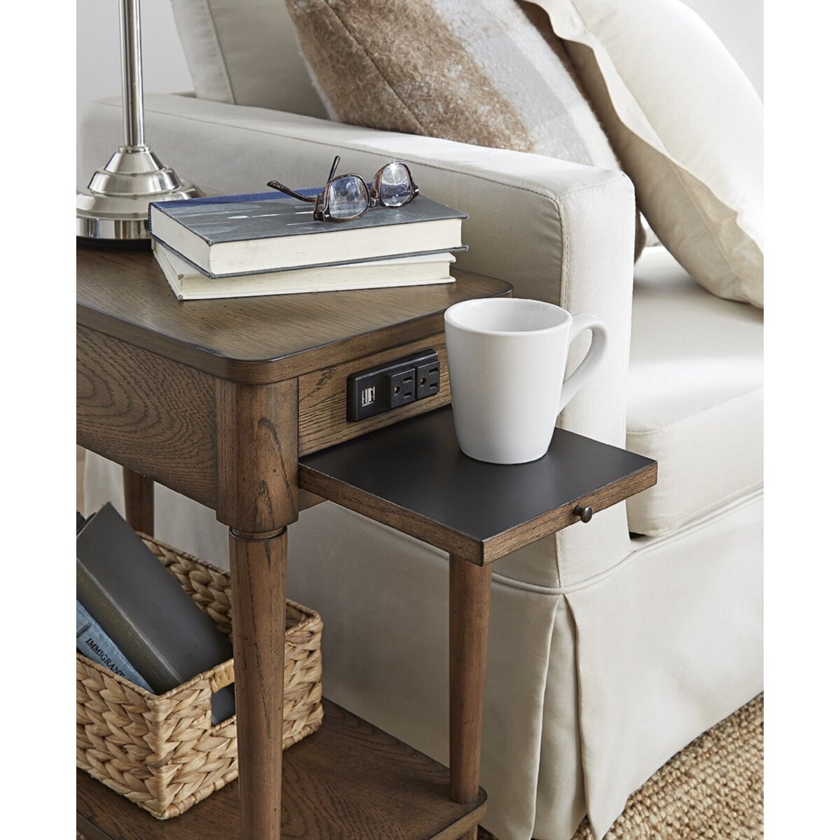 Expressions Charging Chairside Table – White Chairside Tables Null 10 Expressions Charging Chairside Table – White Chairside Tables Null 10