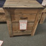 Rustic brown nightstand