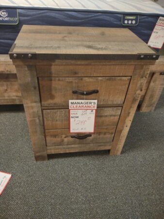 Rustic brown nightstand Clearance