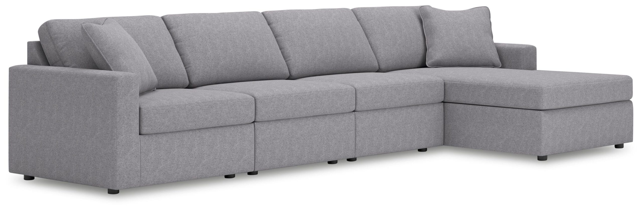 00a598b58fa0732f2c4bced99bb02e06 Modmax 4-Piece Sectional with Chaise - Image 1