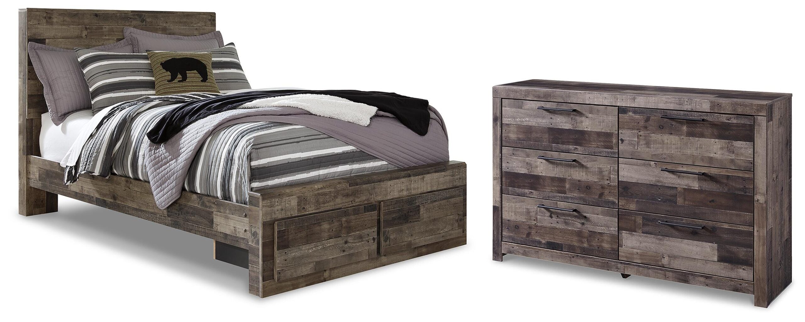01ad468ee4b134598b8b0de24697f010 Derekson Full Panel Storage Bed and Dresser - Image 1