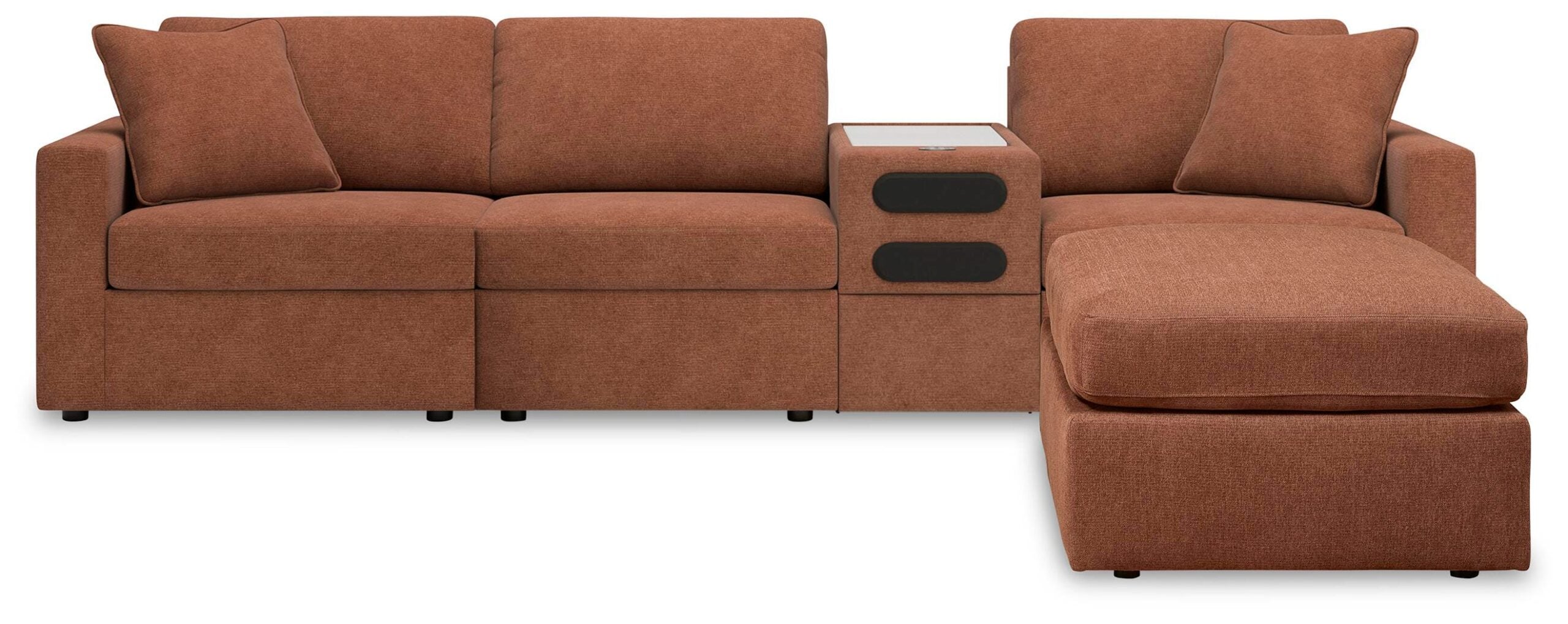 024023b34ab849072b5ee864a1cb21d2 Modmax 4-Piece Sectional and Ottoman - Image 1
