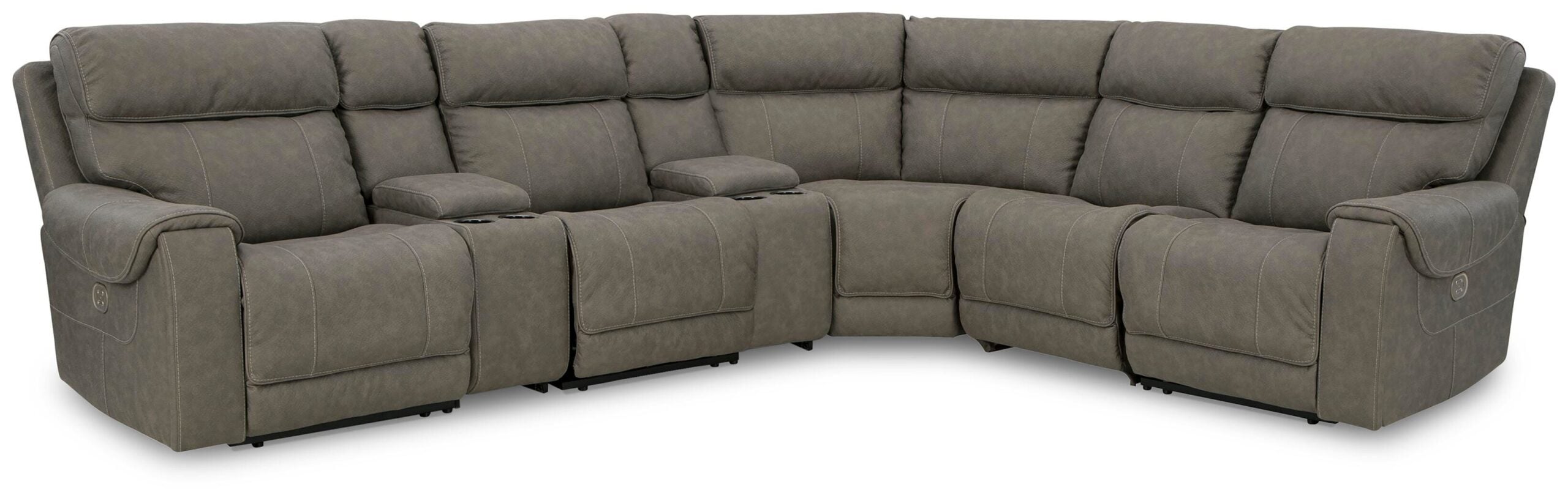 0266e6cd6e6936daddbffddf45277078 Starbot 7-Piece Power Reclining Sectional - Image 1