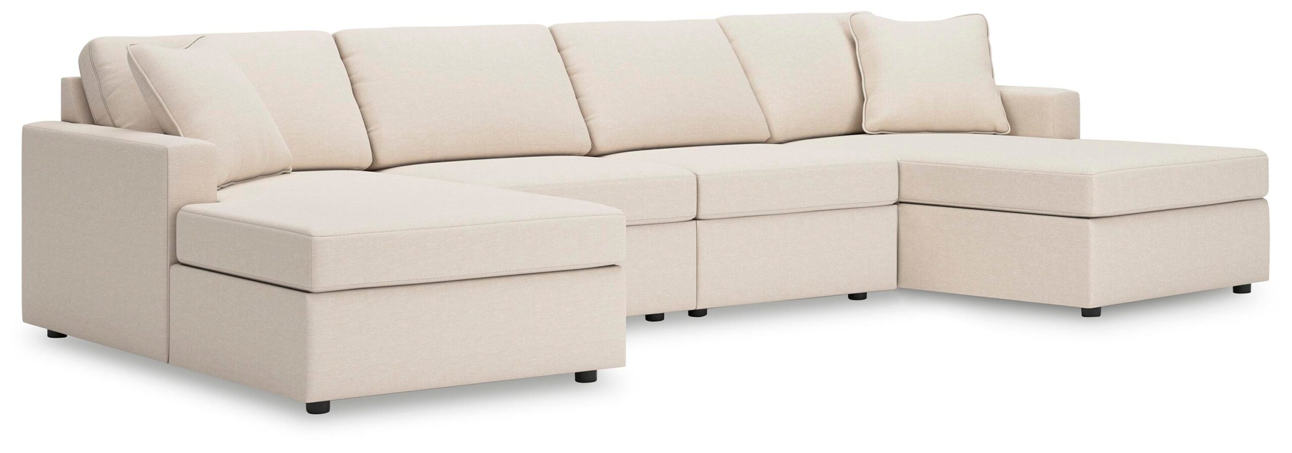 02f99e47dda48f177d6d25c3d350295f Modmax 4-Piece Sectional with Chaise - Image 1