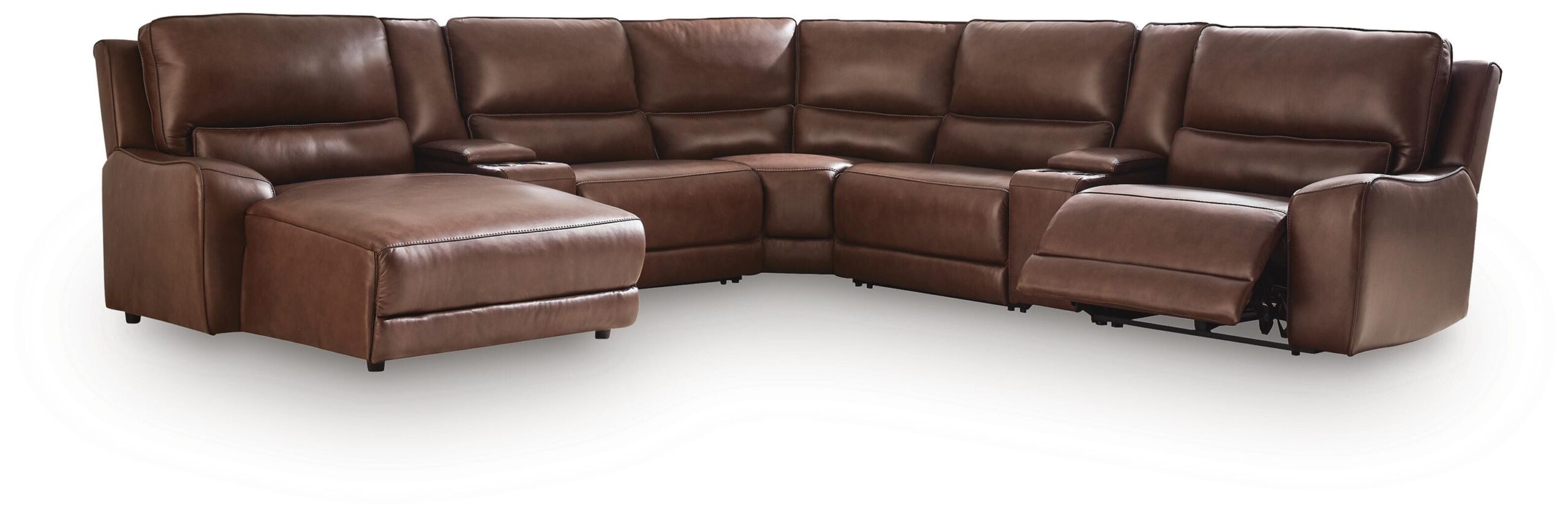 05194347444abef3e4e92fc723ad6de5 DeepWakes 7-Piece Reclining Sectional with Chaise and Storage Consoles - Image 1