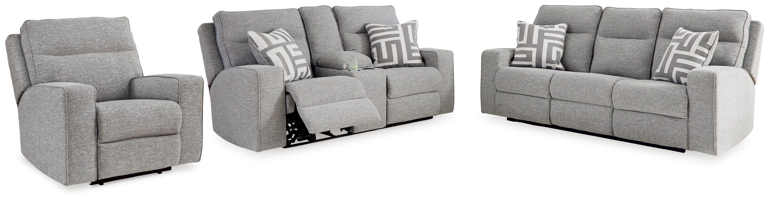 06294a9bb016e6caabeb48563a43eb95 Biscoe Power Reclining Sofa, Loveseat and Recliner - Image 1