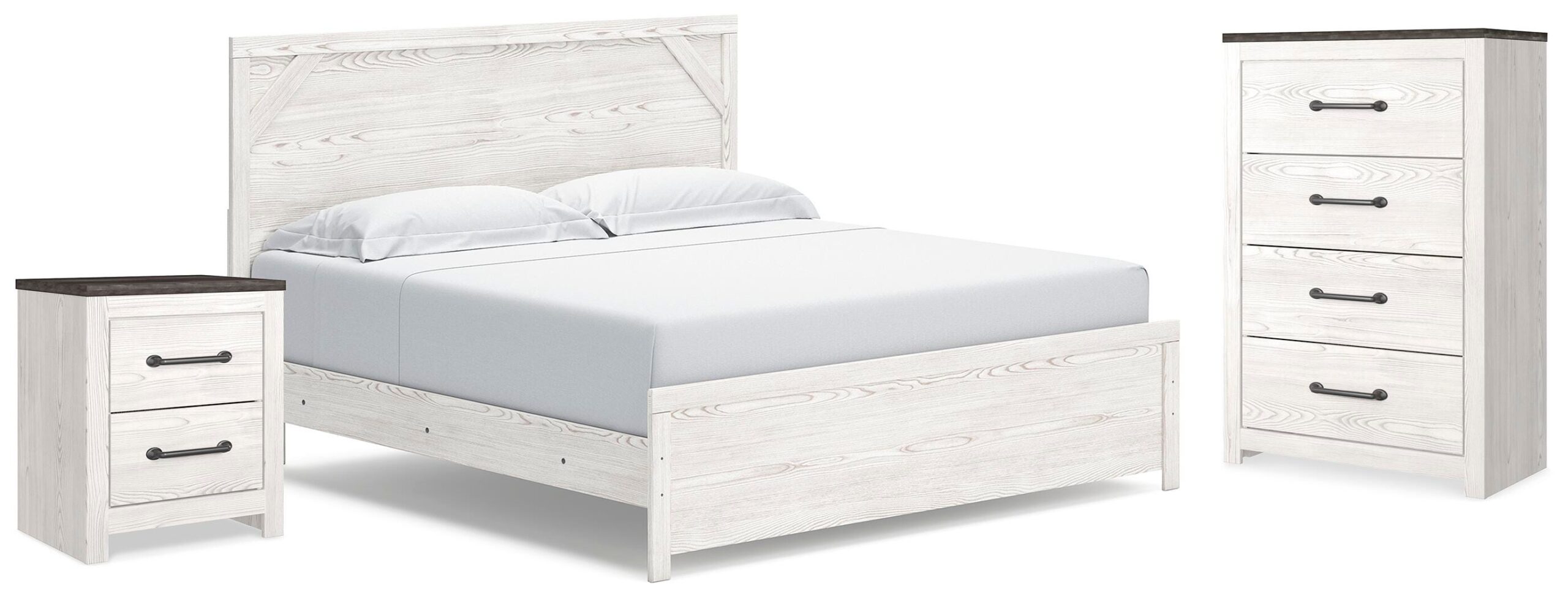 098ff2775d8707f203b6ae17d09774f8 Gerridan King Panel Bed, Chest and Nightstand - Image 1