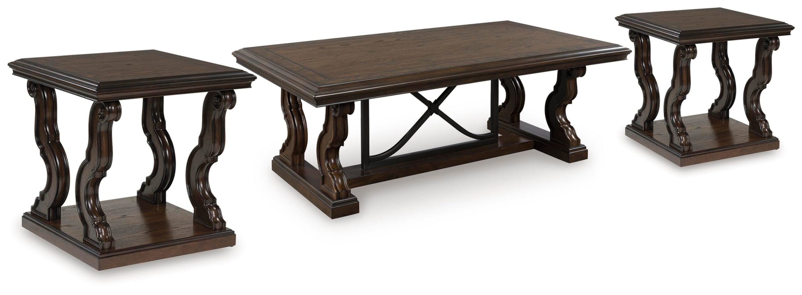0eb6d065a7abcf725477444df111ada0 Maylee Coffee Table and 2 End Tables - Image 1