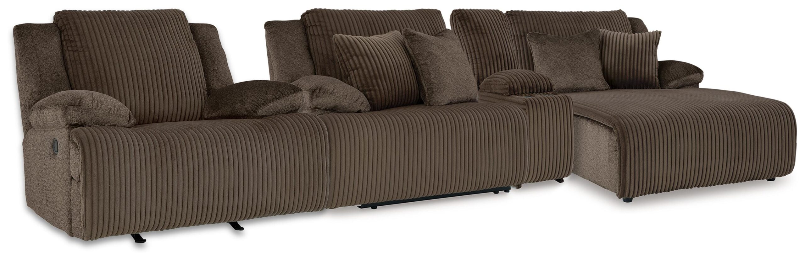 0ecca7084a88f35d43bb8c214c2d2f3e Top Tier 3-Piece Sectional and Recliner - Image 1