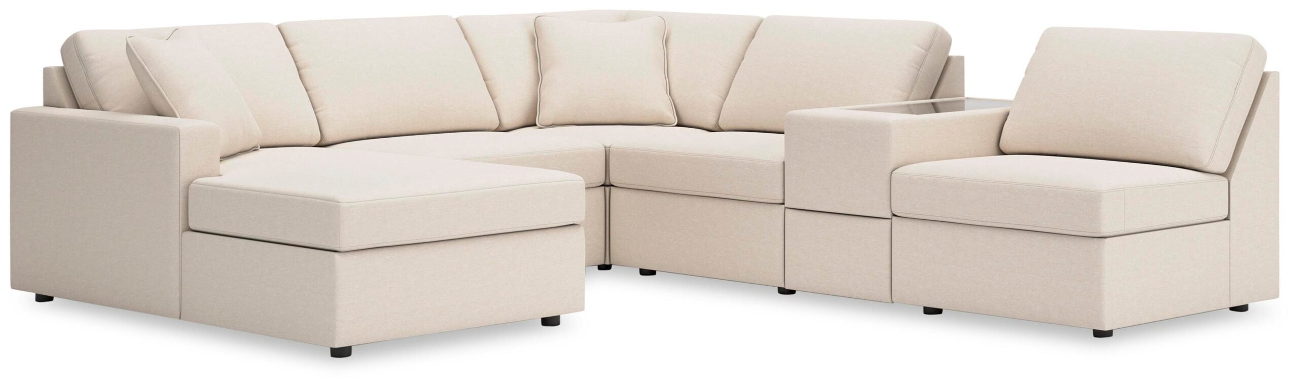 0f1a5db8497ca30dce4d176ba4186ee1 Modmax 6-Piece Sectional with Chaise - Image 1