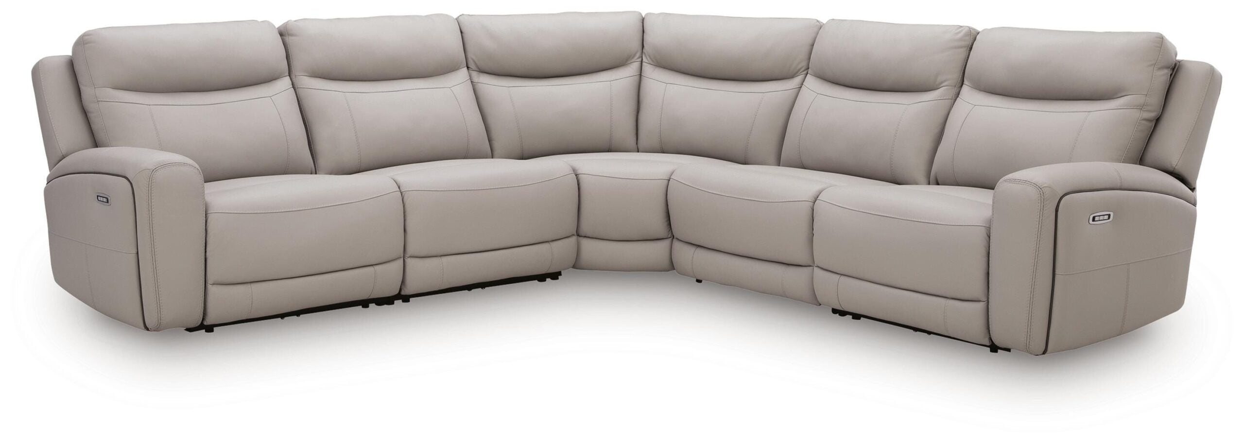 0feff2f5bf661df3d907406376a647ec Gravier 5-Piece Power Reclining Sectional - Image 1