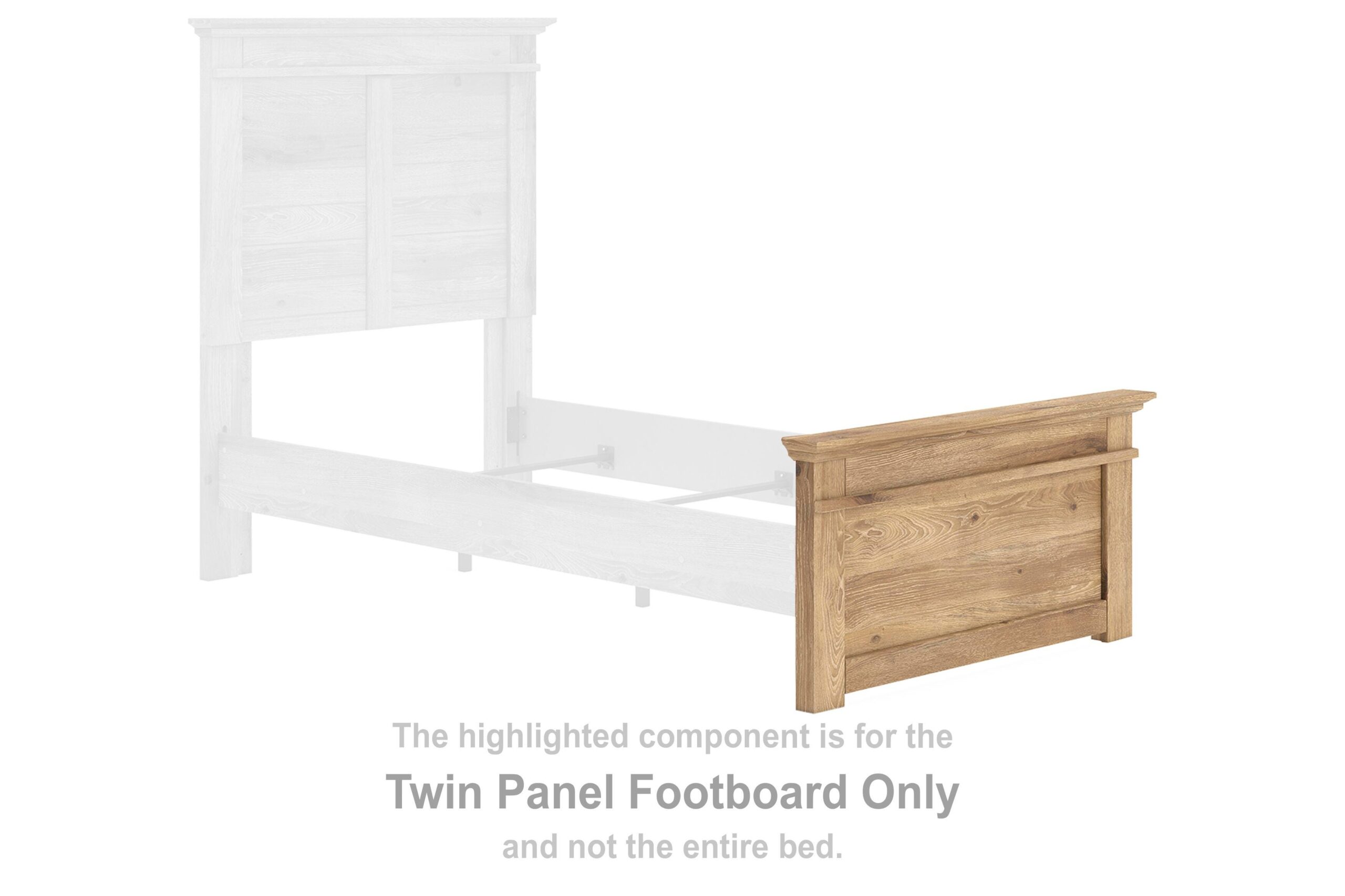 116ae371243c2963f00f8b628ae103cd Makidern Twin Panel Footboard - Image 1