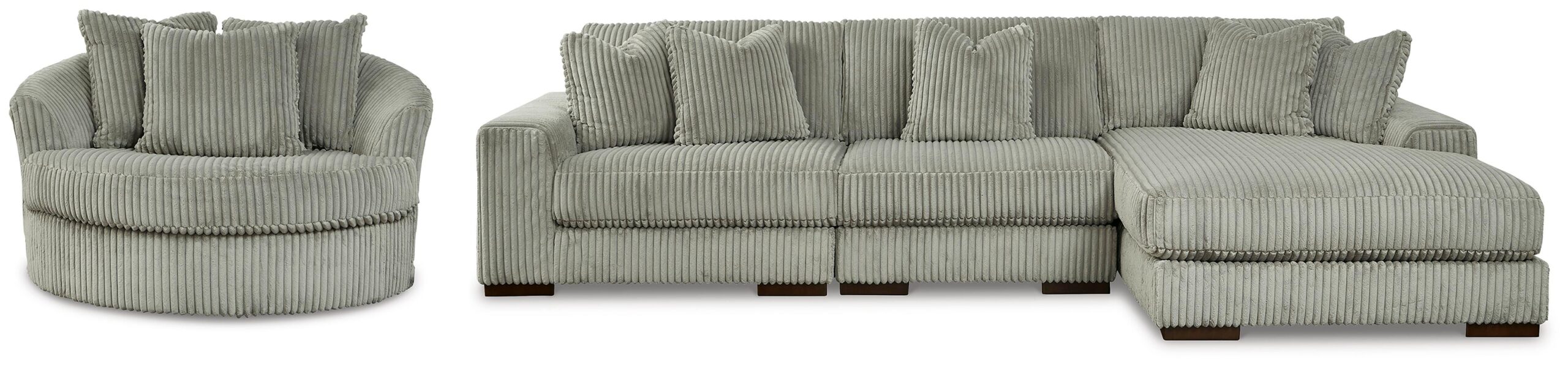 11c00144e92256ea1746add294afc179 Lindyn 3-Piece Sectional and Chair - Image 1