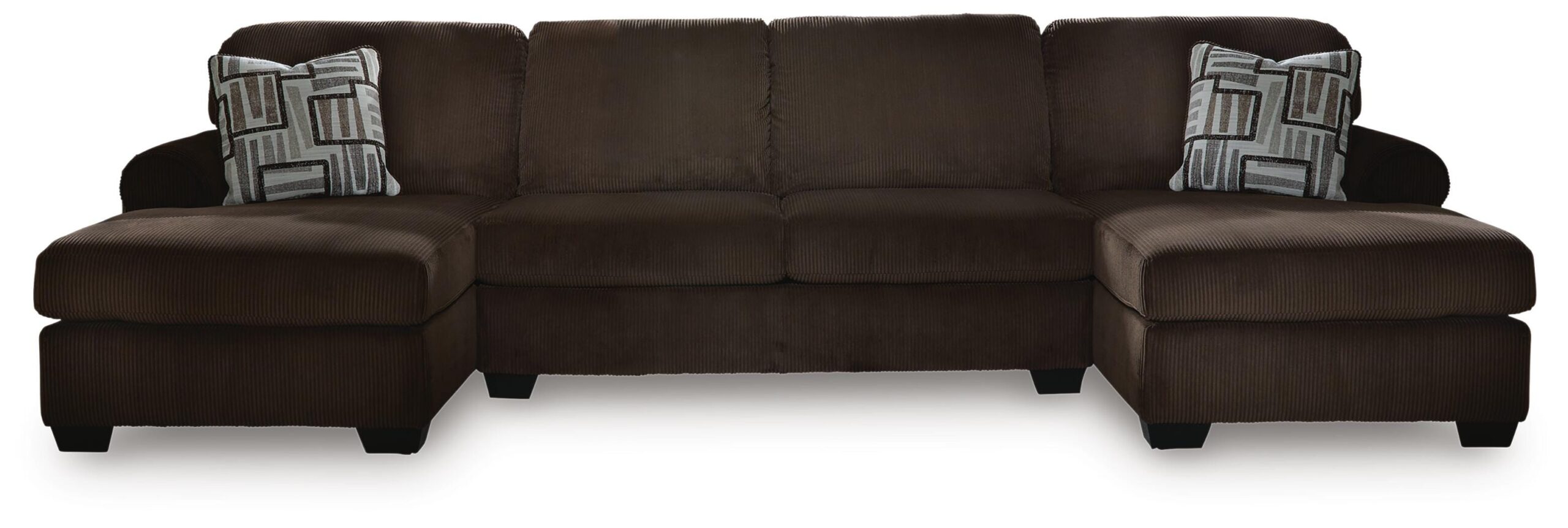 14bfb7c87da0af4bf942e6a3e61569cb Kimlee 3-Piece Sectional with Double Chaise - Image 1