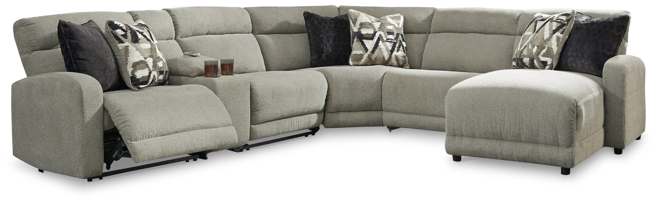 157a556935c3dc560db4d745c4405a55 Colleyville 6-Piece Power Reclining Sectional with Chaise - Image 1