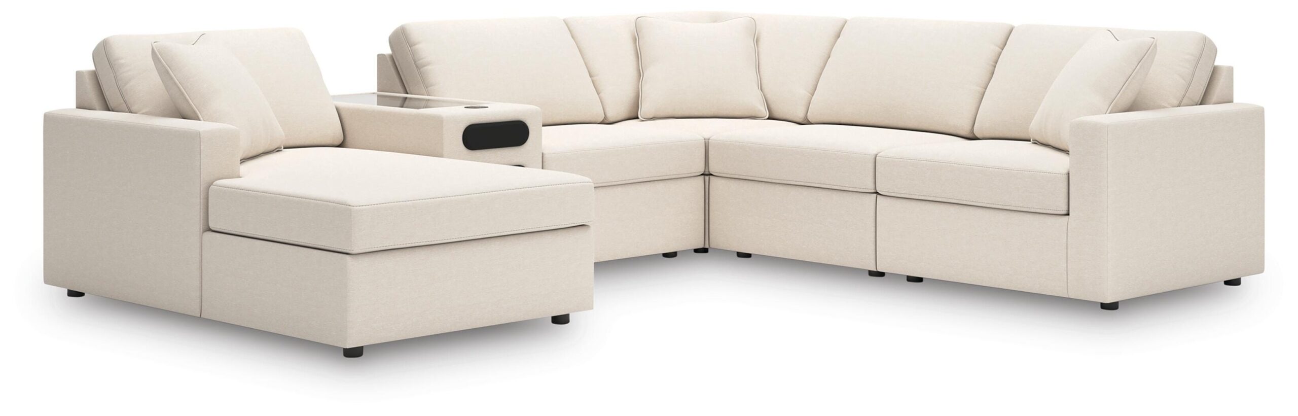 18a8db312a8ccb547bac24513d19224c Modmax 6-Piece Sectional with Audio System and Chaise - Image 1