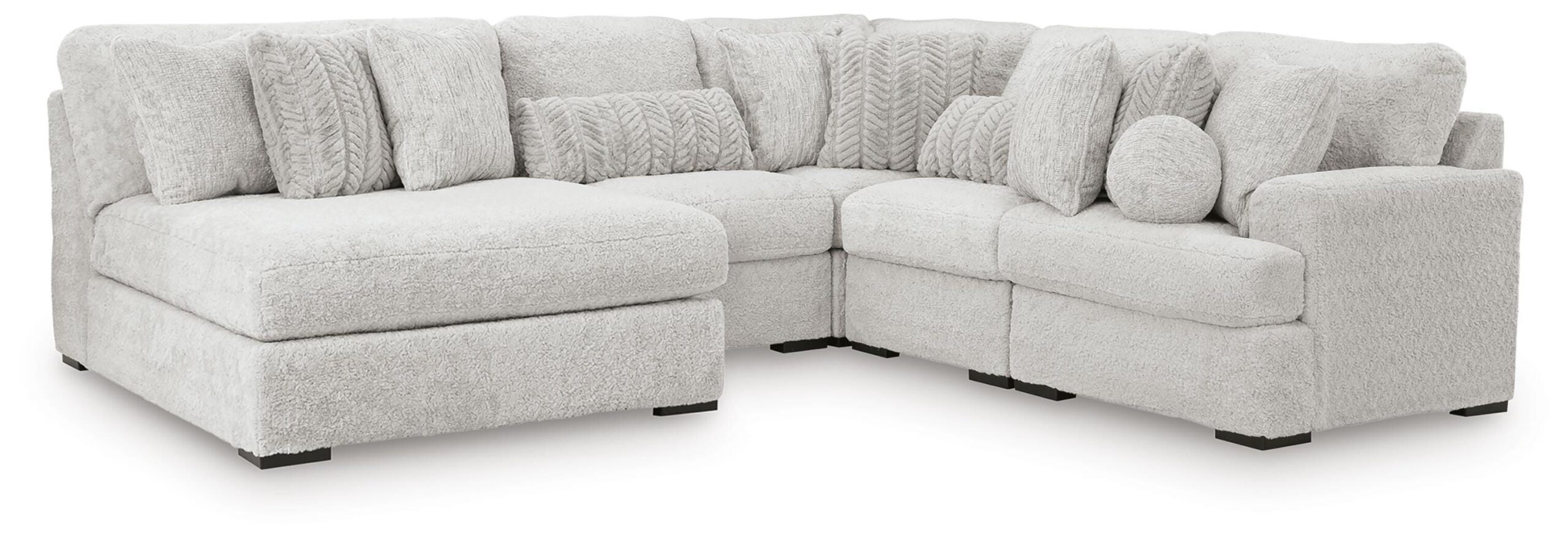1a82820537d5d44939ce954c3a58b618 Cuddle Plush 5-Piece Sectional with Chaise - Image 1