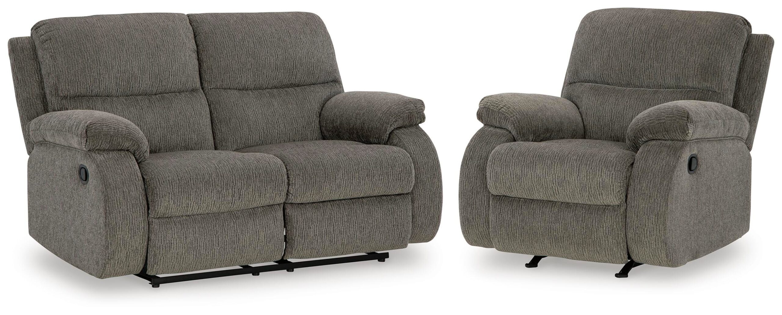 1c3731a0604cca8fcad78925137a3066 Scranto Reclining Loveseat and Recliner - Image 1