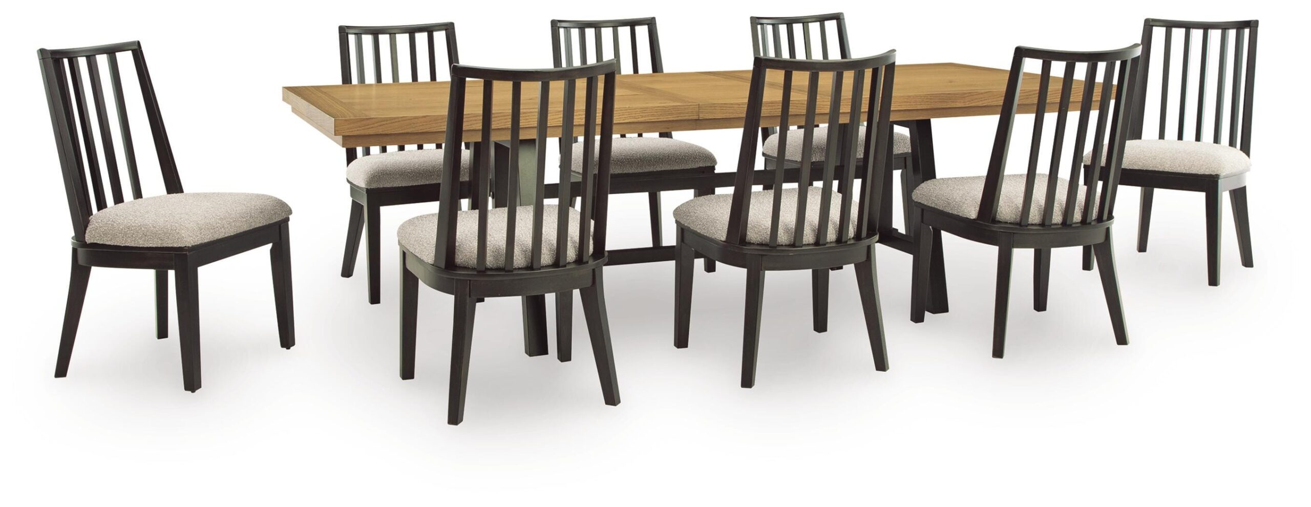 1f782b5f7c21957552a7ece610c338f9 Galliden Extension Dining Table and 8 Chairs - Image 1