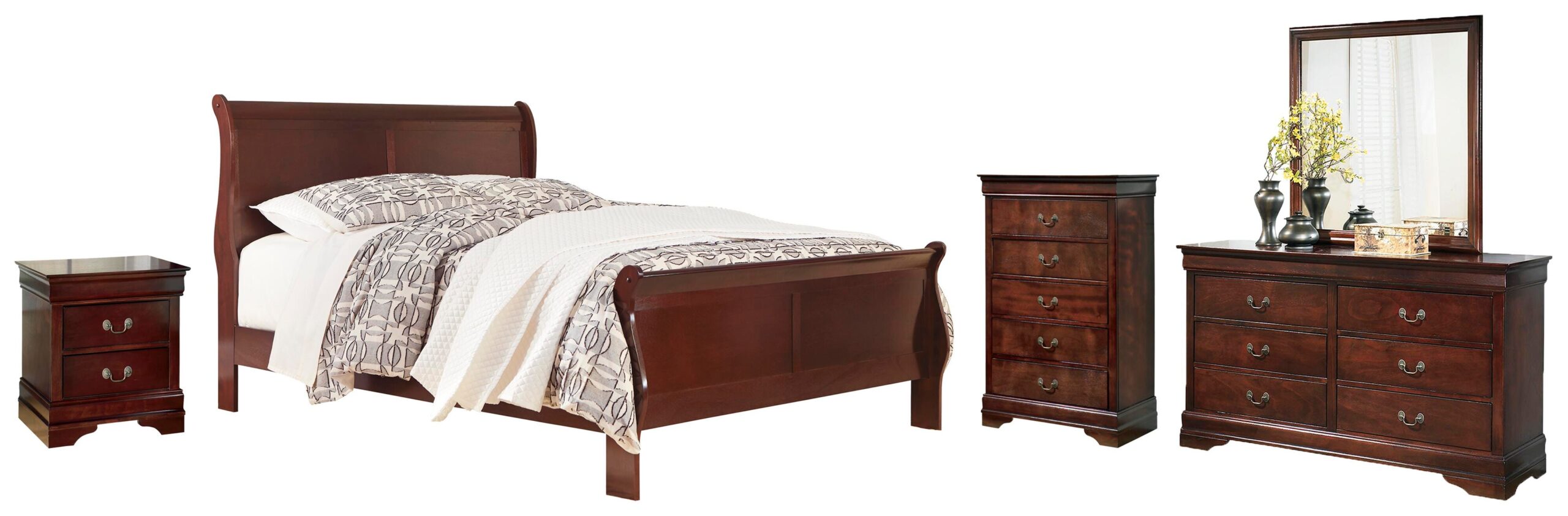 212fcc1e7da9c004690f2dfe0953bbd3 Alisdair Queen Sleigh Bed, Dresser, Mirror, Chest and Nightstand - Image 1