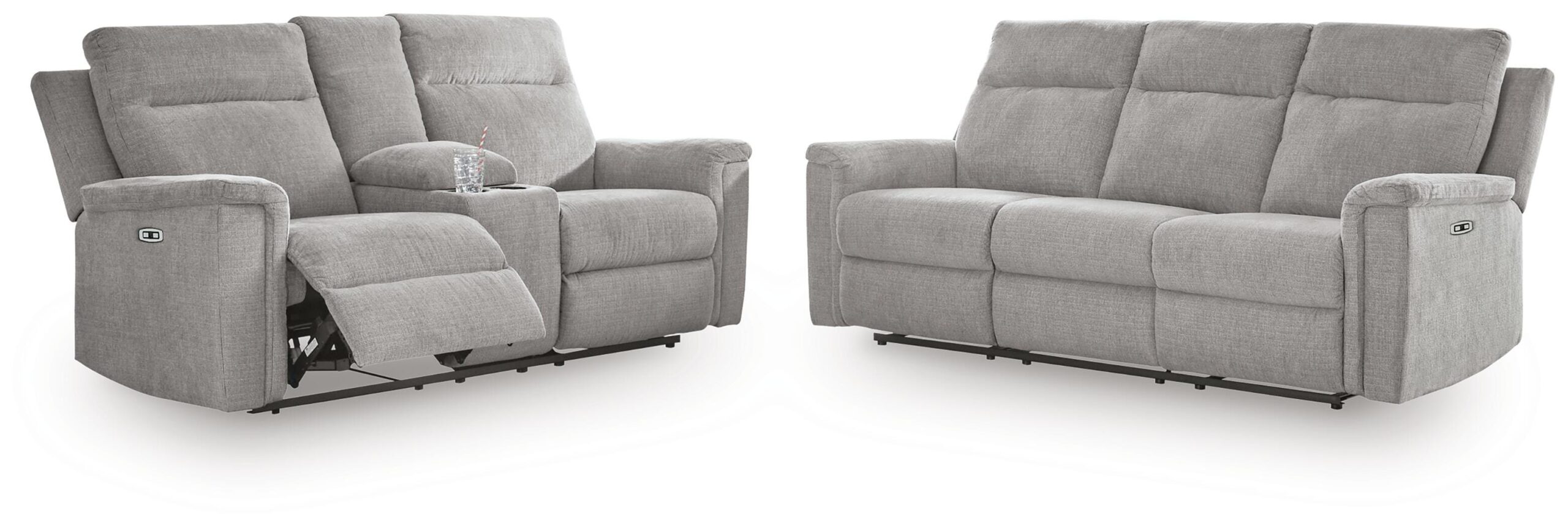 21396854e1236e25c2d480e9985c1d86 Barnsana Power Reclining Sofa and Loveseat - Image 1