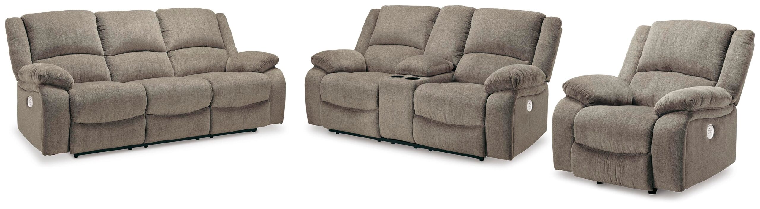 239c2c149ff811bd415dfa4d20973893 Draycoll Power Reclining Sofa, Loveseat and Recliner - Image 1