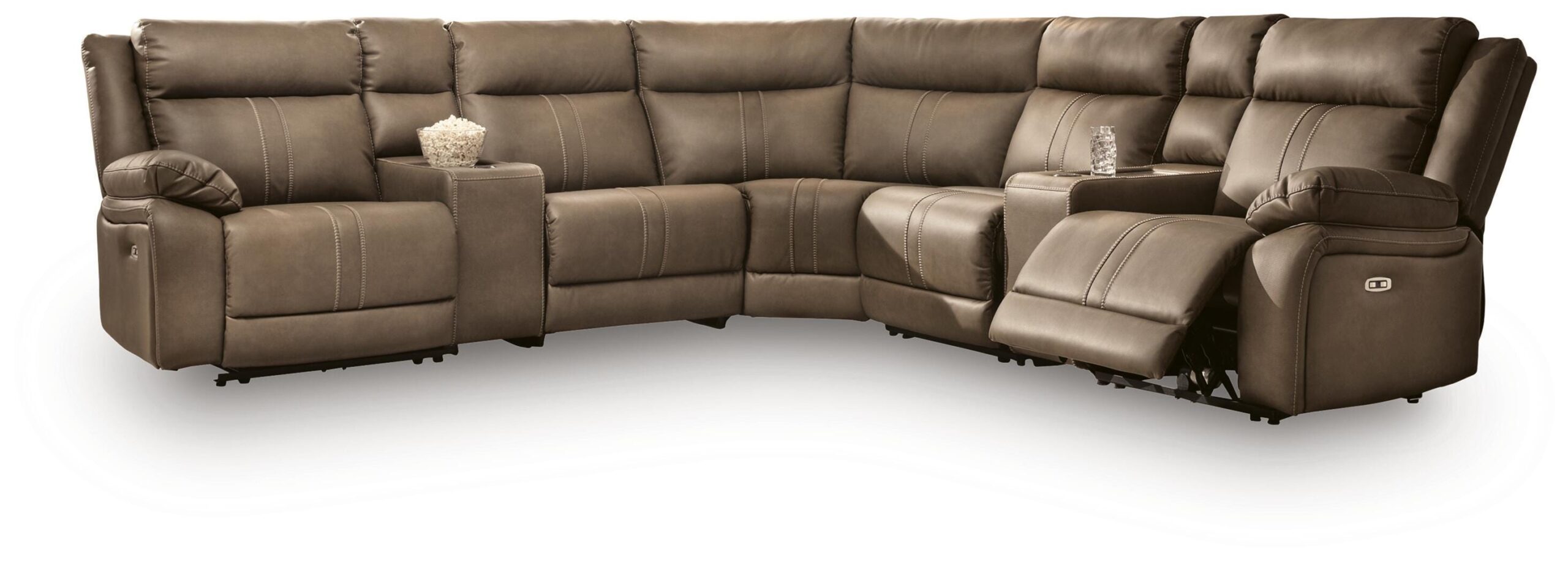 254e768b996c04c6642a86c2d7c0a503 Max-Momentum 7-Piece Power Reclining Sectional with Audio Consoles - Image 1