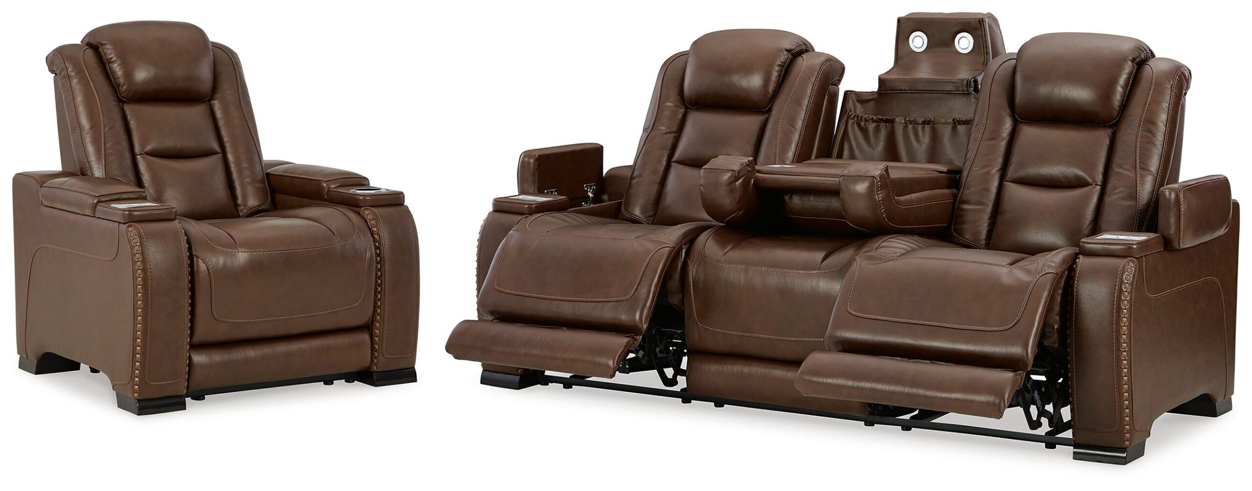 279b0080eb3aa9f880d79d33f8a5e573 The Man-Den Power Reclining Sofa and Recliner - Image 1