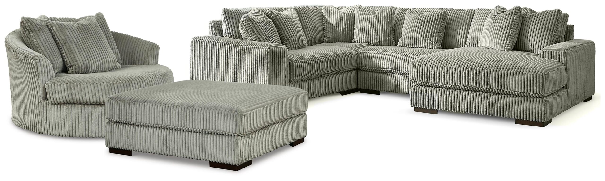 2952dff5a546672ce15384f33a782f43 Lindyn 4-Piece Sectional, Chair and Ottoman - Image 1