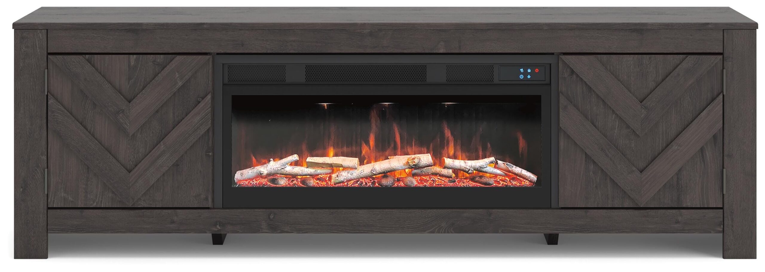 2ed74ed9177494f578ba21f0fd61609b Cayboni 71" TV Stand with Electric Fireplace - Image 1
