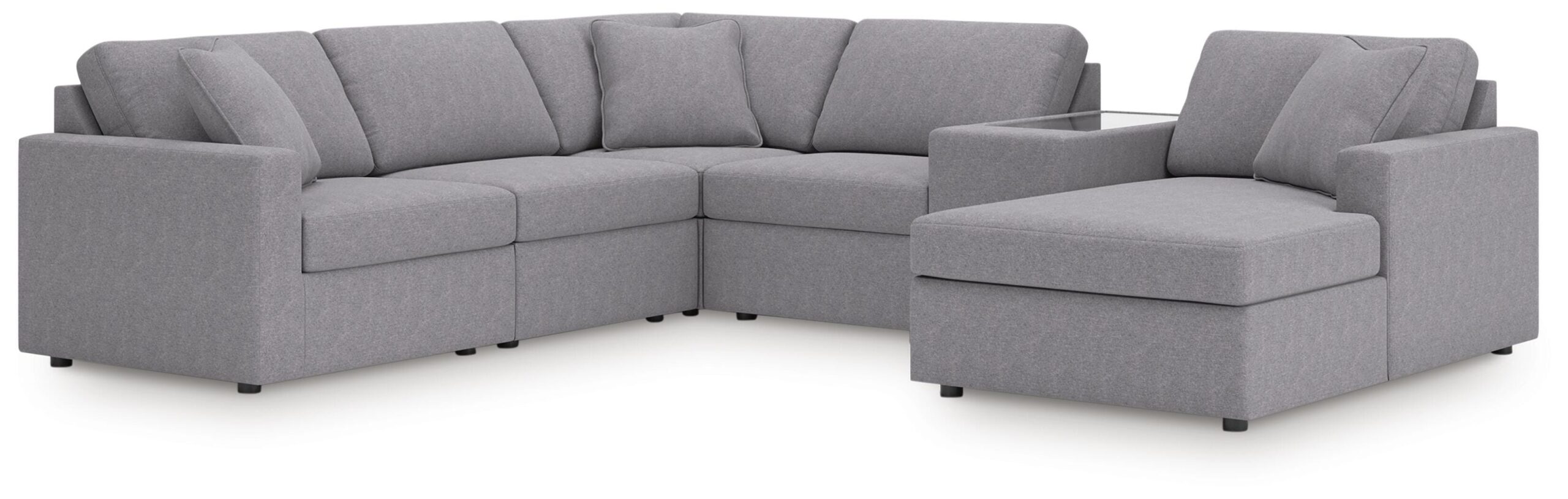 2fa00db00169e232ac18dcb0e227cb39 Modmax 6-Piece Sectional with Chaise - Image 1