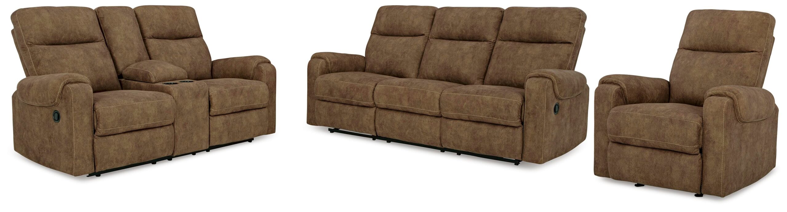 2ff206f615ef9aa81460ff1b48f51ffc Edenwold Reclining Sofa, Loveseat and Recliner - Image 1