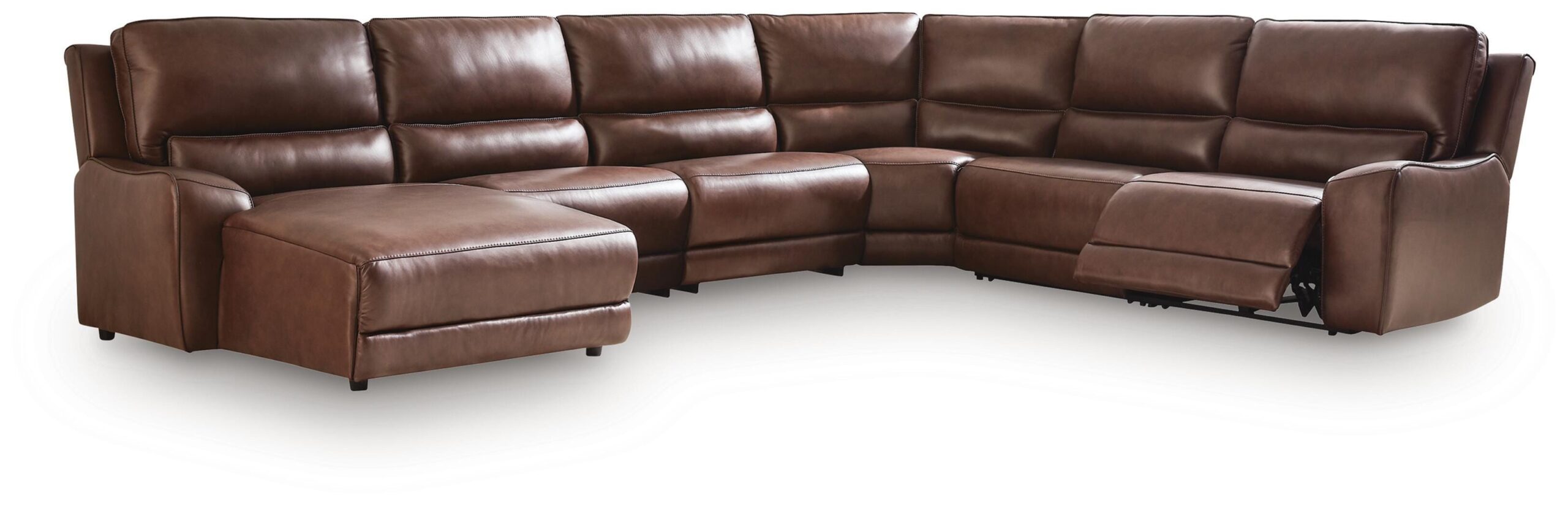 339a9341d2e1fe437e2538b6baf03d3f DeepWakes 6-Piece Reclining Sectional with Chaise - Image 1