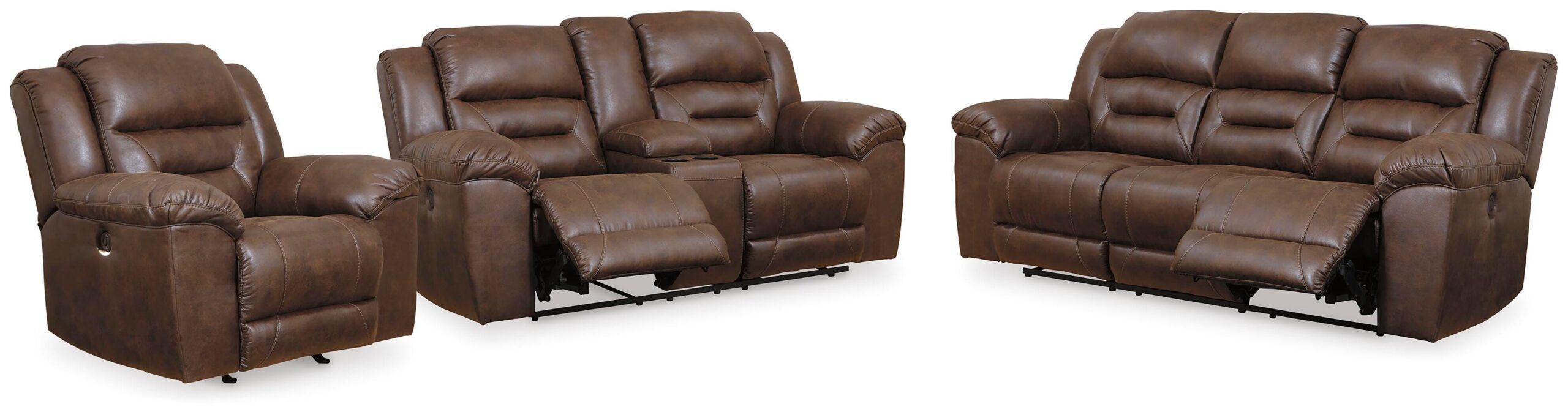 33bb314e1fbd1c6f509d9a1c933e3081 Stoneland Power Reclining Sofa, Loveseat and Recliner - Image 1
